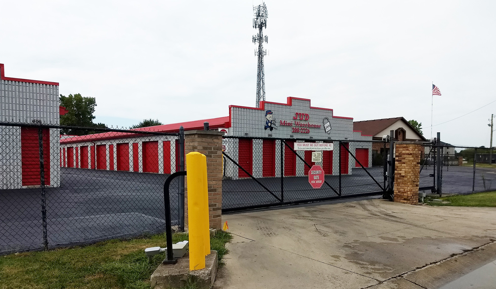 Jud Mini Warehouse Access Gate